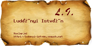 Ludányi István névjegykártya