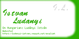 istvan ludanyi business card
